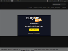 Tablet Screenshot of eliquiddepot.com
